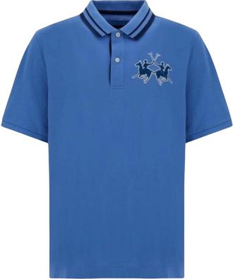 La Martina Polo Pique - Heren - Polos - Blauw - M - Katoen - Tops