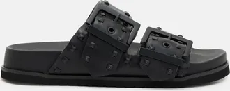 AllSaints Cow Leather Sian Leather Studded Sandals, Size: UK 3/US 6/EU 36