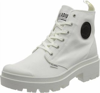 Palladium Womens Pallabase Twill Boots In Star White