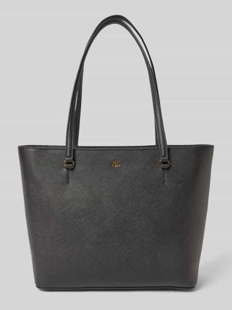 Lauren Ralph Lauren Shopper aus Leder mit Label-Applikation Modell KARLY in Black, Gr&ouml;&szlig;e 1