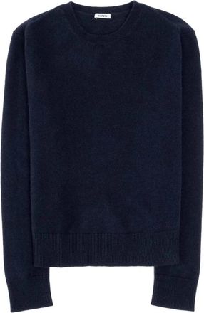 Aspesi Navy MOD 3307 Stijlvolle Shirt - Dames - Ronde hals truien - Blauw - XS - Truien & Vesten
