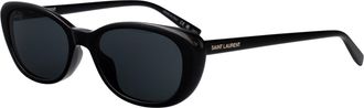Saint Laurent Womens Sunglasses Sl822 Black Acetate Black-Black-Black Black/black/black