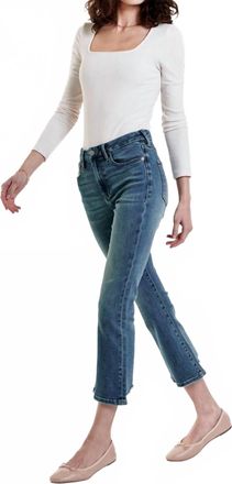 Dear John Denim Jeanne Mid Rise Cropped Flare Jeans In Cambrion