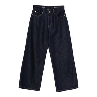 AG - Adriano Goldschmied AG Jeans, Wide Jeans, female, Blue, Size: W30 Saige Wide Leg Crop Jeans