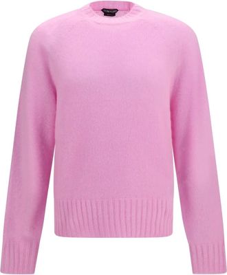 Tom Ford Maglione Girocollo in Cashmere Spazzolato Senza Cuciture - - Knitwear - Donna - Rosa - L