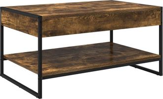 vidaXL Mesa De Caf&eacute; Roble Humo 80 X 50 X 40 Cm Madera Contrachapada Vidaxl