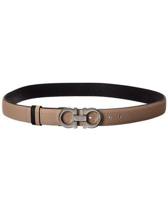 Ferragamo Ferragamo Gancini Reversible & Adjustable Leather Belt