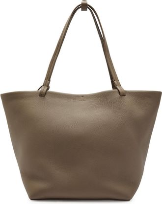 The Row The Row Park Three Grained Leather Tote - Taupe - One Size