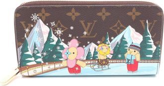 Louis Vuitton Brown Multi-Color Pvc Long Wallet (Bi-Fold) (Pre-Owned)