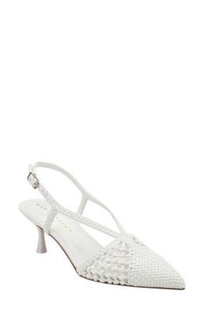 Marc Fisher Reagan Slingback Pump in White at Nordstrom Rack, Size 8.5