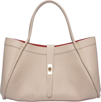 Luisa Vannini Beige Rundleer Tas