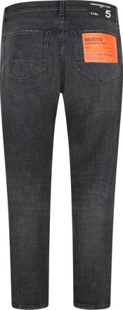 Department Five Mens Jeans Relaxed Fit Musso Black Cotton Regular & Straight-Leg