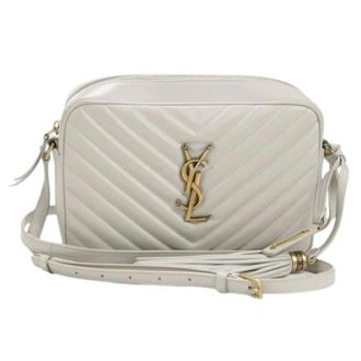Saint Laurent Pre-owned Cross Body Bags, female, White, Size: ONE SIZE Pre-owned Vintage Shoulder Bag