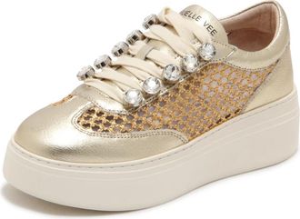 Emanuelle Vee 451P-302-18-P110Cb Bice Raffia Wo Schoenen - Dames - Sneakers - Geel - 41 EU - Leer - Schoenen