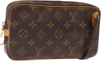 Louis Vuitton Pre-owned Clutches, female, Brown, Size: ONE SIZE Pre-owned Vintage Canvas Clutch