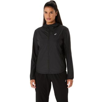 Asics Laufjacke ASICS ASICS CORE JACKET, Damen, Gr. XL (46/48), schwarz (performance schwarz), Web, Obermaterial: 100% Polyester, hoch geschlossener Ausschn