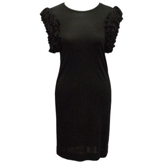 Matthew Williamson Black Ruffle Dress Size XS
