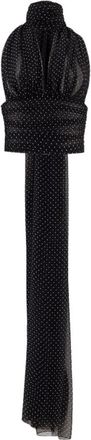 Dolce & Gabbana Polka Dot Zijden Chiffon Top - Dames - Tops zonder mouwen - Zwart - M - Chiffon - Tops