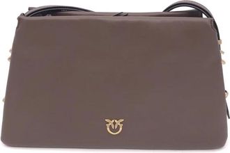 Pinko Pinko, Dames, Tassen, Bruin, Maat: ONE Size Katoen