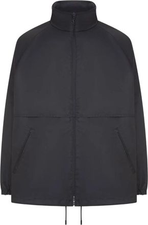 Saint Laurent Raglanmouw Windjack met Capuchon - Heren - Zomerjassen - Zwart - L - Polyester - Jassen