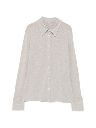 Toteme Light Grey Slim Solid Shirt