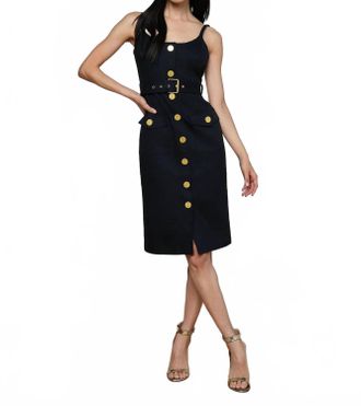 L'agence The Ida Tank Dress In Black