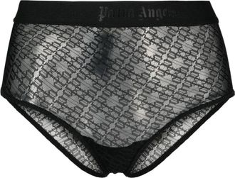 Palm Angels Lace Logo Band Ondergoed - Dames - Onderbroek - Zwart - XS - Polyester - Ondergoed