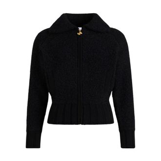Patou Dames, Sweatshirts & Hoodies, Zwart, Maat: S Wol