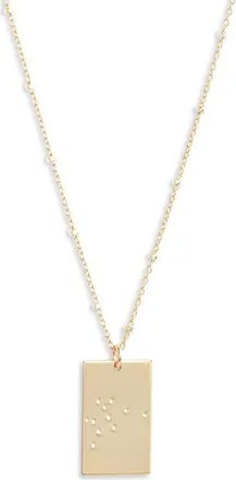 Set & Stones Zodiac Constellation Pendant Necklace in Gold - Aquarius at Nordstrom