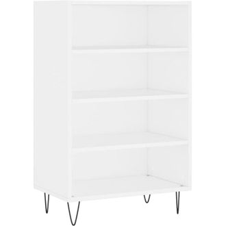 vidaXL Aparador alto madera de ingeniería blanco 57x35x90 cm Vidaxl