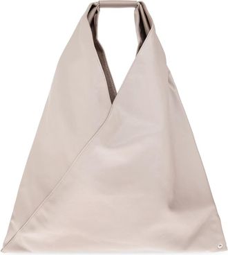 Maison Margiela Logo Bag - Dames - Tassen - Beige - Maat: ONE Size Leer