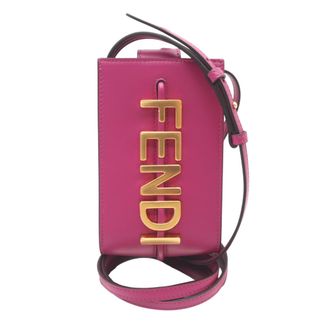 Fendi Pink Leather Phone Wallet (Pre-Owned)