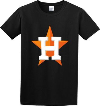 Suno Houston Astros Men Mens Cotton Shirt T-Shirt Black XXL