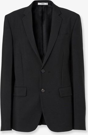 Fendi Blazer in kid mohair nero - FENDI - gender_Woman