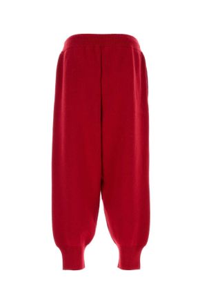 Ami Merino Wool Joggers - Red
