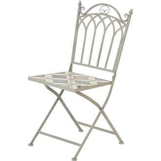 Basics Silla Plegable Lifetime Bistr&oacute; 38 X 50 X 89 Cm Marr&oacute;n Mosaico