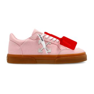 Off-white Schoenen, Dames, Roze, 35 EU, Leer, Vulc Low
