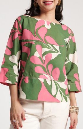 Frances Valentine Carly Top Modern Palm in Treetop/multi at Nordstrom, Size X-Small