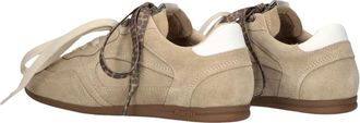 Maruti Schoenen, Dames, Bruin, 40 EU, Katoen, Beige Elena Lage Sneakers