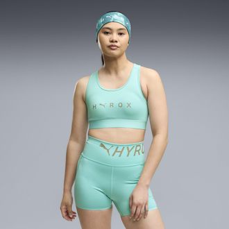 Puma Reggiseno sportivo PUMA x HYROX da donna, Abbigliamento, Verde, XL