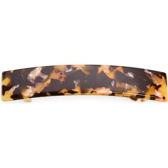 France Luxe Rectangular Barrette in Pink at Nordstrom