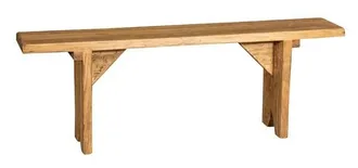 Biscottini International Banco En Madera De Cal Maciza Con Acabado Natural Made In Italy