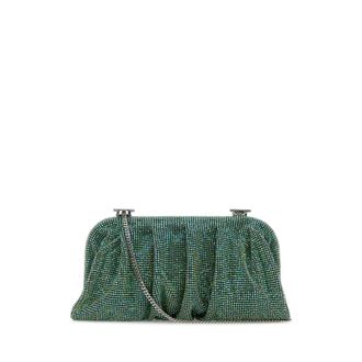 Benedetta Bruzziches Embellished Fabric Large Venus Clutch