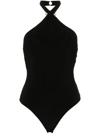 Nissa Body con scollo allamericana - Nero