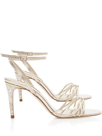 Freya Rose Bella stiletto-heel sandals - women - Calf Leather/Kid Leather/Calf Leather - 36 - Gold