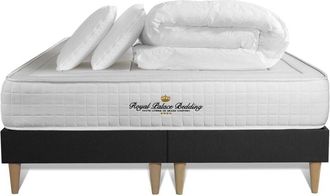 Royal Palace Bedding Pack Colch&oacute;n Negro Espuma Viscoel&aacute;stica 2x80x200