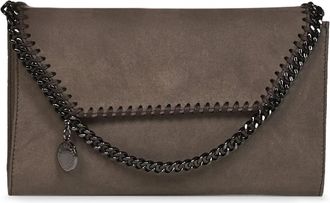 Stella McCartney Falabella Clutch - Dames - Clutches - Bruin - ONE Size - Katoen - Tassen