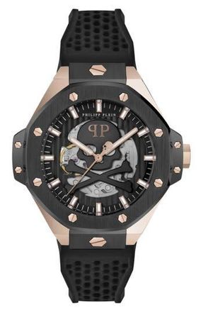 Philipp Plein Skeleton Royal Bracelet Watch, 46mm in Two Tone at Nordstrom Rack