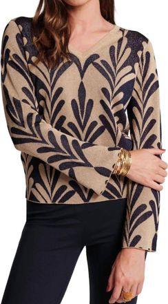 Frances Valentine Dakota Knit Top In Royal Palm