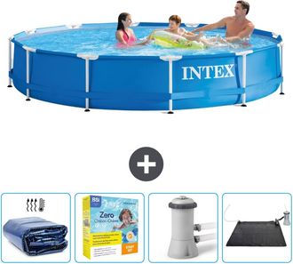 Intex Piscina Con Estructura Redonda - 366x76 Cm - 7-piezas Scb11